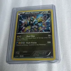 Pokemon TCG Black Kyurem BW Black Star Promos BW58 Holo Promo Used See Photos - Image 1