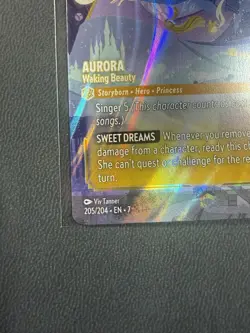 Aurora Waking Beauty 205/204 Enchanted Archazia's Island LP Disney Lorcana - Image 2