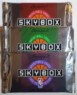 Lot of 3 x Packs of 1992-93 Skybox Basketball Series 2 Factory Sealed Pack - Image 1