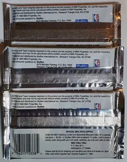 Lot of 3 x Packs of 1992-93 Skybox Basketball Series 2 Factory Sealed Pack - Image 2