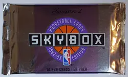 1992-93 Skybox Basketball Series 2 Sealed Pack - Factory Sealed Packs - Image 2