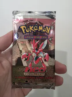 Pokemon Neo Discovery Booster Pack Factory Sealed Scizor Art work - Image 3