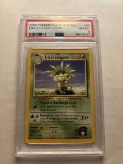 Erika's Exeggutor 044/132 Gym Heroes Regular PSA 8 - Image 1