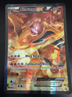 Pokemon TCG Charizard EX Jumbo Oversized Promo Holo Black Star Card XY121 - Image 1