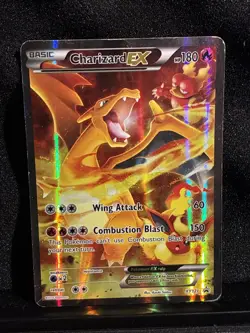 Charizard EX XY121 Full Art Holo Promo Black Star Basic Dragon HP180 Pokemon TCG - Image 1