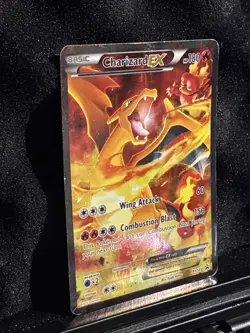 Charizard EX XY121 Full Art Holo Promo Black Star Basic Dragon HP180 Pokemon TCG - Image 2