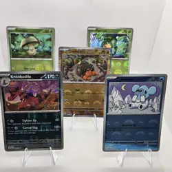 Pokemon TCG SV: Black Bolt PokeBall Rev Holo 5 Card Lot - Image 1