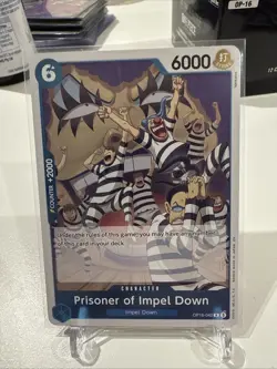 One Piece Card Game Prisoner of Impel Down OP16-042 R The Time of Battle NM - Image 1