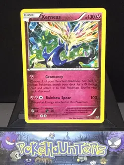 Pokemon Card Xerneas 96/146 Cracked Ice Theme Deck XY Base Holo Promo Played - Image 1