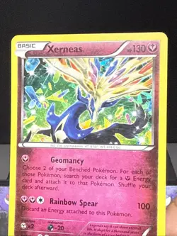 Pokemon Card Xerneas 96/146 Cracked Ice Theme Deck XY Base Holo Promo Played - Image 2