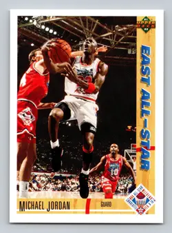 1991-92 Upper Deck Basketball Card #69 Michael Jordan East All-Star Game - Image 4