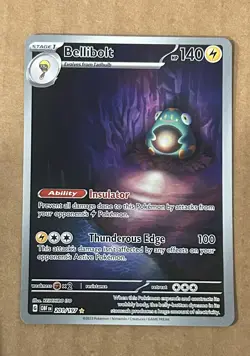 Bellibolt 201/197 SV03: Obsidian Flames Holo Illustration Rare Pokemon NM - Image 1