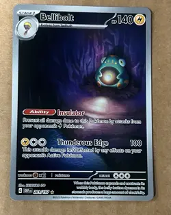 Bellibolt 201/197 SV03: Obsidian Flames Holo Illustration Rare Pokemon NM - Image 1