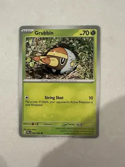 Pokemon TCG Grubbin 002/084 PBP English Basic 70 HP Atk 10 Regular Common - Image 1