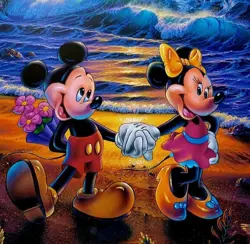 Christian Riese Lassen Signed Disney "Seaside Romance" On Heavy Paper 150/350 - Image 4