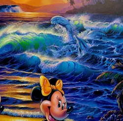 Christian Riese Lassen Signed Disney "Seaside Romance" On Heavy Paper 150/350 - Image 5