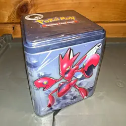 Pokemon TCG Stacking Tin Blue Scizor 2024 SEALED! - Image 2