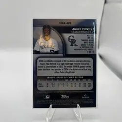 2025 Topps Stadium Club - Angel Chivilli RC On-Card Auto - Rockies (now Yankees) - Image 2