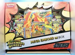 Pokemon TCG: Mega Evolution Ascended Heroes Mega Emboar ex Box Factory Sealed - Image 1