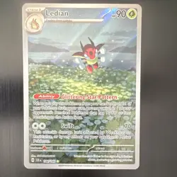 Pokemon Ledian 144/142 SCR SV07: Stellar Crown Illustration Rare English Mint - Image 1