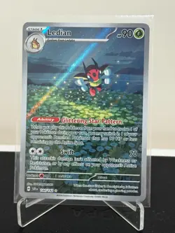 Ledian 144/142 Pokemon Stellar Crown SV07 IR Illustration Rare NM - Image 1