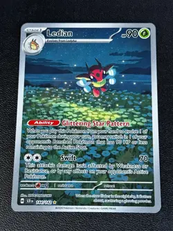Pokemon TCG Ledian - 144/142 SV07: Stellar Crown Illustration Rare NM - Image 1