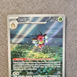 Pokemon Ledian Illustration Rare Holo 144/142 Sv07: Stellar Crown 2024 Card - Image 3