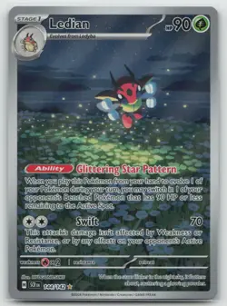 Pokemon - Ledian 144/142 Illustration Rare Holo - SV07: Stellar Crown - NM - Image 1