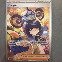 Gwynn 119/084 Special Illustration Rare Pitch Black Pokemon Holo Near Mint - Image 1