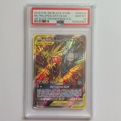 Moltres & Zapdos & Articuno GX SM210 Pokemon SM Black Star Promo Holo PSA 10 - Image 1