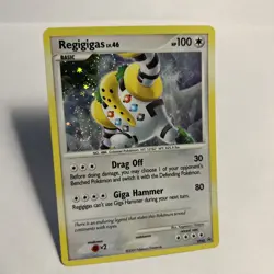 Regigigas DP40 Diamond and Pearl Holo SWIRL Pokemon TCG - Image 2