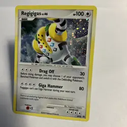 Regigigas DP40 Diamond and Pearl Holo SWIRL Pokemon TCG - Image 3