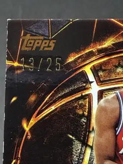 Tyrese Maxey 25-26 Topps 3 /25 Auto Bronze On Card Hit The Mark #HM-TM In Hand - Image 3