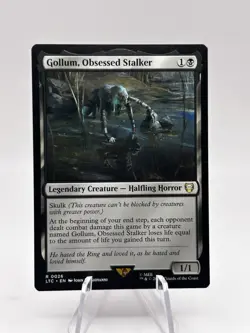 Gollum, Obsessed Stalker 0026 Lord of the Rings LTC MTG NM - Image 1
