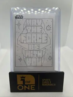 2025 Topps Chrome Star Wars - Color By # - May The Force - Image 1