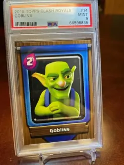 2018 Topps Clash Royale Card Goblins PSA 9 LOW POP - Image 1