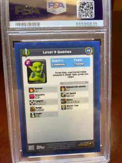 2018 Topps Clash Royale Card Goblins PSA 9 LOW POP - Image 2