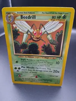 Beedrill 18/75 Neo Discovery LP Vintage Pokemon TCG Card WOTC Unlimited - Image 5