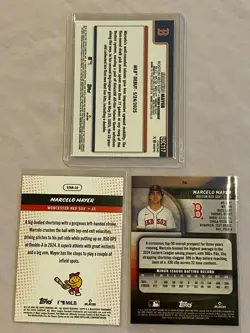 2025 Marcelo Mayer RC Negative Refractor USC117 Rookie 3 Card Lot Red Sox - Image 2