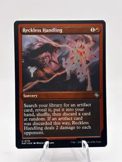 Reckless Handling 0119 Foil Etched MOM: The Aftermath MAT MTG NM - Image 1