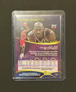 MICHAEL JORDAN CARD 1997 Topps Stadim Club Card CHICAGO BULLS NBA BASKETBALL - Image 2