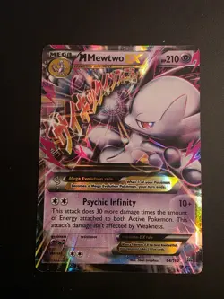 Pokemon TCG XY Breakthrough M Mewtwo EX Holo Card 64/162 Near Mint Very Good - Image 1
