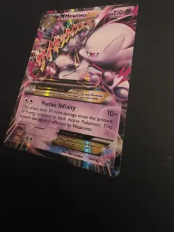 Pokemon TCG XY Breakthrough M Mewtwo EX Holo Card 64/162 Near Mint Very Good - Image 2