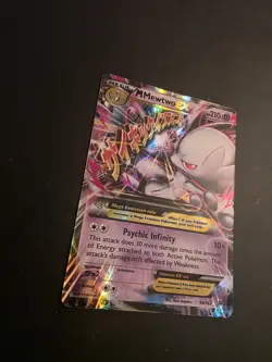 Pokemon TCG XY Breakthrough M Mewtwo EX Holo Card 64/162 Near Mint Very Good - Image 3