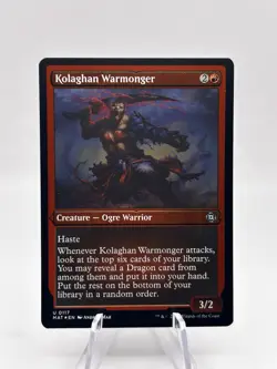 Kolaghan Warmonger 0117 Foil Etched MOM: The Aftermath MAT MTG NM - Image 1