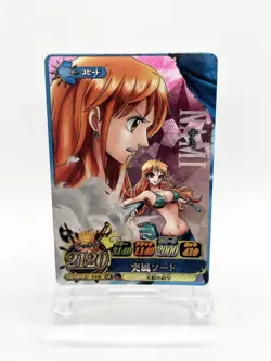 One Piece AR Carddass Berry Match IC 8 Card Set NAMI IC3-05 GR Rare Bandai Japan - Image 2