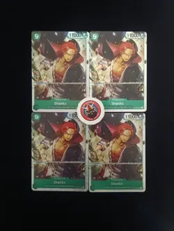 One Piece CCG Shanks 4 Card Playset ST16-004 SR - English - Image 1