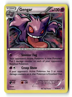 Pokemon Card Gengar Holo LP Generations 35/83 - Image 1