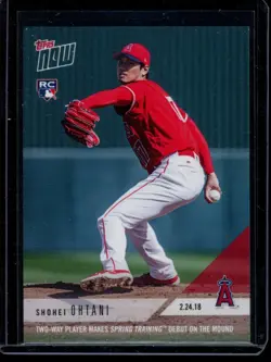 2018 Topps Now Spring Training #ST-4 Shohei Ohtani RC Rookie Card - Image 1