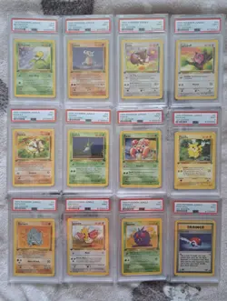 Pokemon TCG Jungle 1st Edition PSA 9 Bundle Near Full Commsn Set WOTC Vintage - Image 1